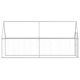 Chicken Cage Silver 400x100x190 cm Galvanised Steel 172551