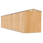 Garden Shed Light Brown 192x938x223 cm Galvanised Steel 3147480