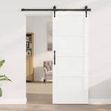 Sliding Door ORKDAL White 78 x 202 cm Solid Pine Wood 3333779