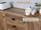 Retro Mango Wood-Effect Sideboard T3398P378031