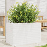Garden Planter White 70x40x45.5 cm Solid Wood Pine 847264