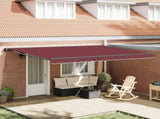 Awning Frame Burgundy 450 x 300 cm Polyester with PU coating 3330893