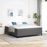 Box Spring Bed Light Grey 180 x 200 cm Velvet 42006982