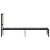 Metal Bed Frame without Mattress Sonoma Oak 90x190 cm Single 4007860