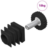Furniture Levelers Adjustable 1895 pcs Black PP 864855