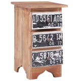 Bedside Cabinet 30x30x51 cm Solid Mahogany Wood 283921