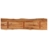 Table Top 140x40x2.5 cm Rectangular Solid Wood Acacia Live Edge 370615