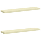 2-Piece Bench Cushions VUGHT 2 pcs 100% Polyester Cream 951493