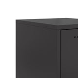 Highboard Black 36x39x123 cm Steel 846524