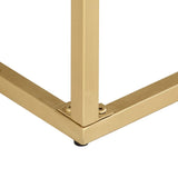 Console Table Gold 90x30x75 cm Solid Mango Wood 286505