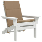 High Back Chair Cushion GEMERT 4 pcs 100% Polyester Taupe 945766
