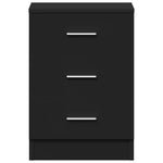 Bedside Cabinets 2 pcs Black 38x35x56 cm Engineered Wood 800453