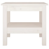 Coffee Table White 45x45x40 cm Solid Wood Pine 814265