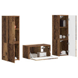 TV Cabinet Set 5 pcs Old Wood Engineered Wood 3409103
