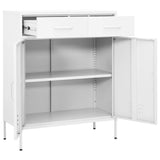 Storage Cabinet White 80x35x101.5 cm Steel 336161