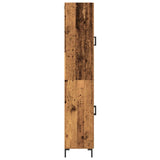 Highboard 2 pcs Old wood 69.5 x 34 x 180 cm Engineered Wood 3334349