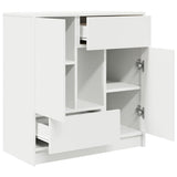 Sideboard with Drawers and Doors White 70.5x34x74.5 cm 861841