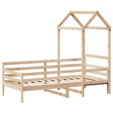 Day Bed with Roof without Mattress 80x200 cm Solid Wood 3282200