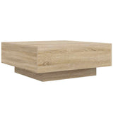 Coffee Table Sonoma Oak 80x80x31 cm Engineered Wood 836583