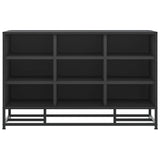 Shoe Bench Black 84x40x53.5 cm Engineered Wood and Metal 849229