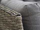 6 Pieces Outdoor PE Rattan Garden Furniture, Patio Wicker Sectional Conversation Corner Sofa w/ Soft T3398P315390