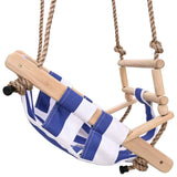 Baby Swing with Safety Belt Cotton Wood Blue 91801