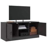 TV Cabinet Black 99x39x44 cm Steel 841685