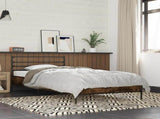 Bed Frame Smoked Oak 80 x 200 cm Engineered Wood 8009114