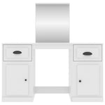 Dressing Table with Mirror White 130x50x132.5 cm 3185335