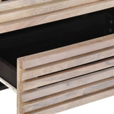 Sideboard White 60x34x75 cm Solid Wood Mango 377454