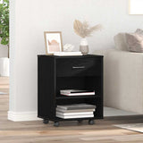 Storage Cabinet Black Oak 46 x 36 x 59 cm Engineered Wood 862673