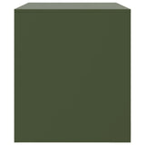 TV Cabinets 2 pcs Olive Green 67x39x44 cm Steel 841700