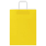 Paper Bags 250 pcs with Handles Yellow 26x12x35 cm 4102010