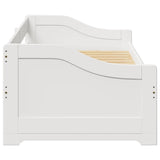 Daybed with Trundle without Mattress IRUN White 90x200 cm 42000162