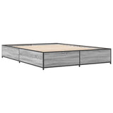 Bed Frame without Mattress Grey Sonoma 150x200 cm King Size 3279840
