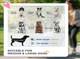 One-Click Foldable Pet Stroller, with Universal Wheels, Shock absorber, for Medium and Large Dogs T3398P349600