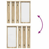 Wall-Mounted Coat Rack with Shelf Sonoma oak 84 x 10 x 80 cm 874493