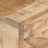Side Table 40x30x50 cm Solid Rough Mango Wood 320938
