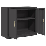 Storage Cabinet Black 80 x 40 x 70 cm Steel 891676