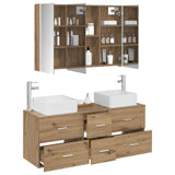 Bathroom Furniture Set 4 pcs Artisan Oak 3406790