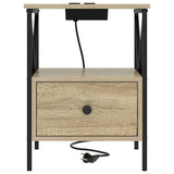 Bedside Cabinet Sonoma Oak 41.5 x 40.5 x 55 cm Engineered Wood 859552