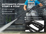 1800W High Pressure Washer, 150 Bar Pressure, 420 L/h Flow, Portable Power Washer Jet Wash Cleaner T3398P317647