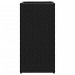 ZNTS Garden Planter Black 30x30x60 cm Poly Rattan 366410