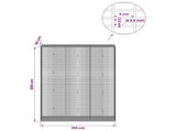 Gabion with 3.5 mm Wire and 5x2.5 cm Mesh 150x50x200 cm 3461901