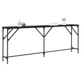 Console Table Black oak 200 x 29 x 75 cm 871342