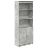 Highboard Concrete Grey 70x35x180 cm Engineered Wood 3328474