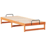 Bed Frame Brown 80 x 220 cm Solid Pine Wood 873168