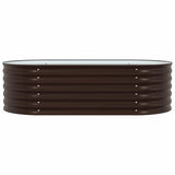 Garden Raised Bed Brown 160 x 80 x 44 cm Steel 42008140