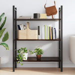 ZNTS Wall Shelf Dark Brown 100x40x2 cm Treated Solid Wood Oak 363803
