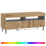 LED TV Cabinet HAARLEM 100 x 35 x 43 cm Artisan Oak 896994
